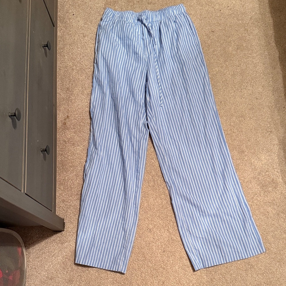 Full Tilt Light Blue Woman Striped Joggers